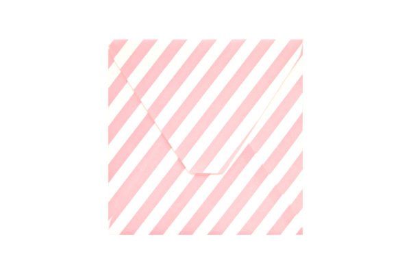 Φάκελος 16,8x16,8 λείο ροζ ρίγα
